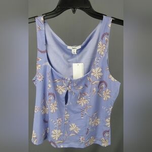 Bar III Floral Sleeveless Top MSRP $59 Size M  NEW